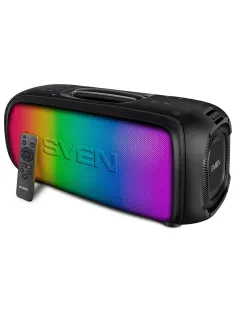 Колонка портативная SVEN PS-860, 100 Вт, TWS, Bluetooth, FM, USB, microSD, черный, SV-022518