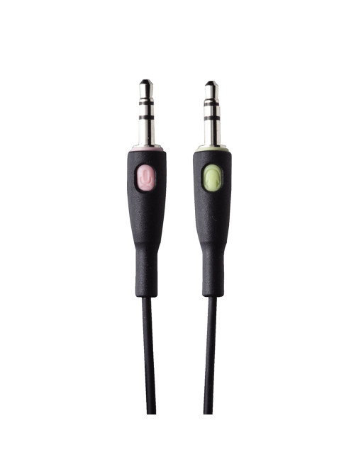 Наушники с микрофоном (гарнитура) LOGITECH H110, проводная, компьютерная, 1,83 м, стерео, 2 x mini jack 3,5 мм, черная