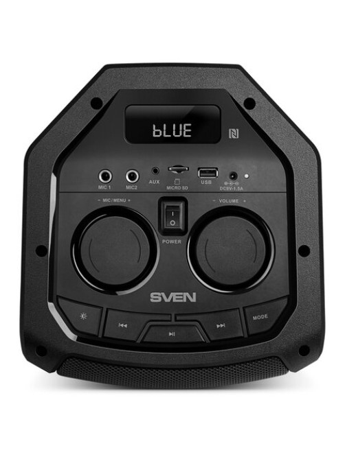 Колонка портативная SVEN PS-710, 100 Вт, TWS, Bluetooth, FM, USB, microSD, LED-дисплей, черный, SV-021696