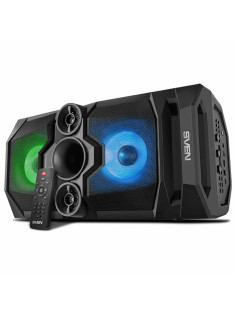 Колонка портативная SVEN PS-655, 50 Вт, TWS, Bluetooth, FM, USB, microSD, LED-дисплей, пульт, черная, SV-020163
