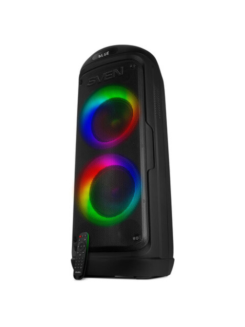 Колонка портативная SVEN PS-770, 100 Вт, TWS, Bluetooth, FM, USB, microSD, LED-дисплей, черный, SV-021719
