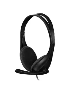 Наушники с микрофоном (гарнитура) A4TECH HU-9, проводные, 1.8 м, USB, черные, 1530266