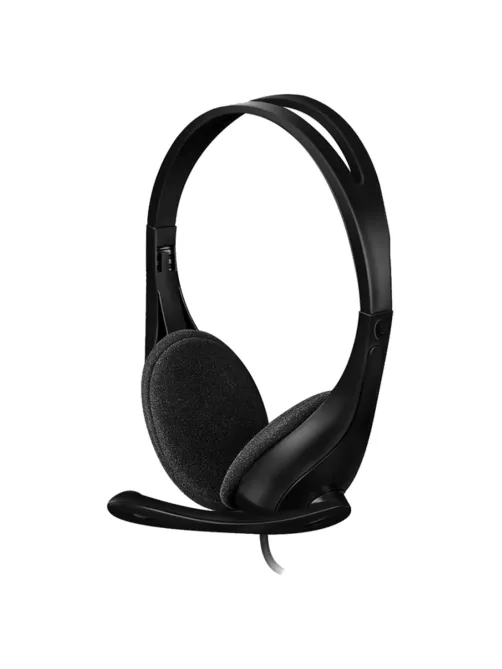 Наушники с микрофоном (гарнитура) A4TECH HU-9, проводные, 1.8 м, USB, черные, 1530266