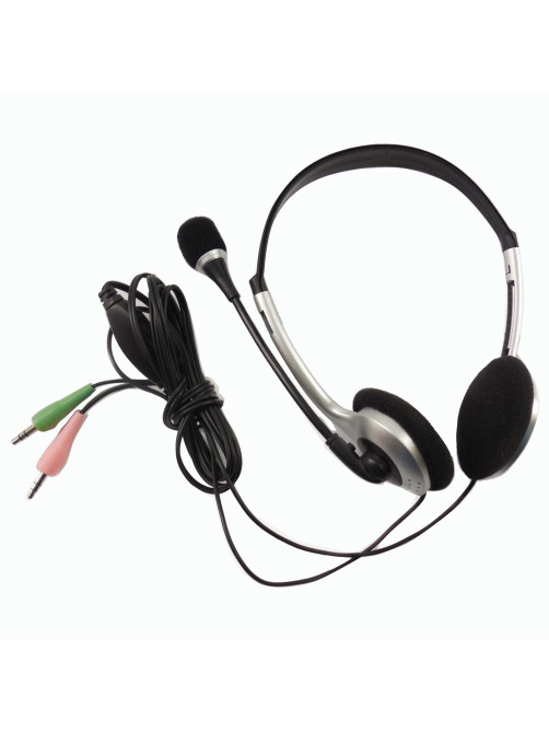 Наушники с микрофоном (гарнитура) SVEN AP-010MV, проводные, 2 м, с оголовьем, черные, SV-0410010MV
