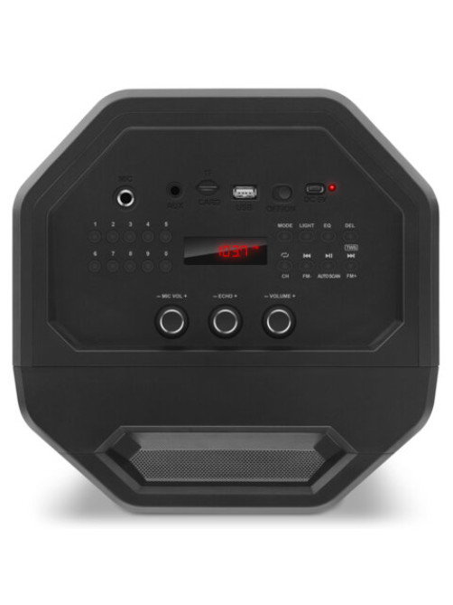 Колонка портативная SVEN PS-680, 2.0, 65 Вт, Bluetooth, FM, USB, microSD, черный, SV-020187