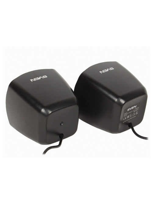 Колонки компьютерные SVEN 120, 2.0, 2х2,5 Вт, пластик, черные, SV-013493