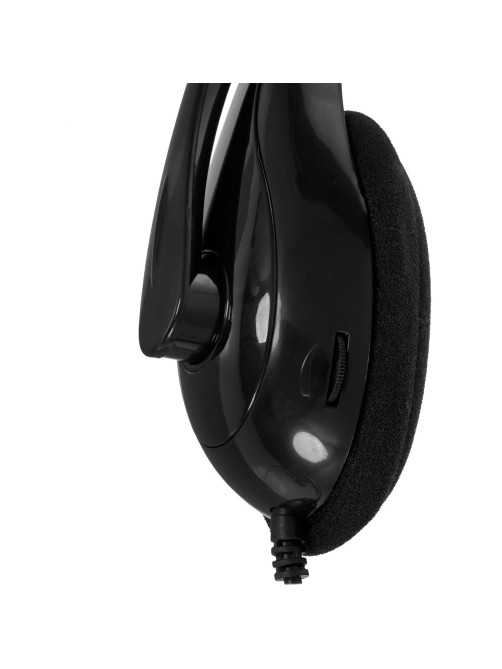 Наушники с микрофоном (гарнитура) A4TECH HU-9, проводные, 1.8 м, USB, черные, 1530266