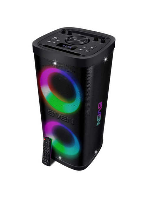 Колонка портативная SVEN PS-930, 150 Вт, TWS, Bluetooth, FM, USB, microSD, LED-дисплей, черный, SV-022402