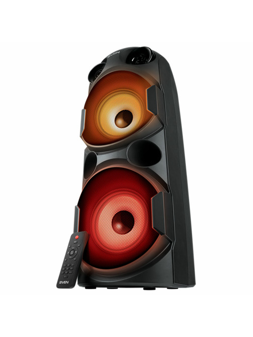 Колонка портативная SVEN PS-750, 80 Вт, TWS, Bluetooth, FM, USB, microSD, LED-дисп, черная, SV-019617