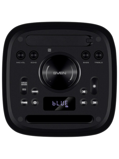 Колонка портативная SVEN PS-930, 150 Вт, TWS, Bluetooth, FM, USB, microSD, LED-дисплей, черный, SV-022402