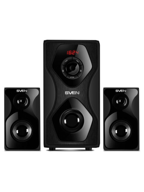 Колонки SVEN MS-2055 2.1, 55 Вт, Bluetooth, дерево, черные