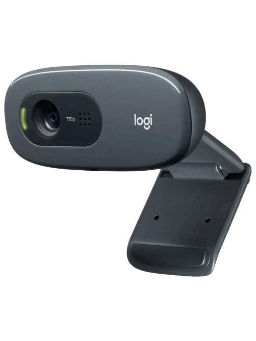 Веб-камера LOGITECH C270, 1/3 Мп, микрофон, USB 2.0, регулируемый крепеж, черная