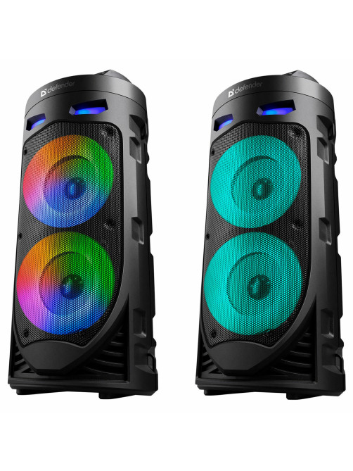 Колонка портативная DEFENDER Crashboom, 16 Вт, 1800 мАч, Bluetooth, FM, Type-C, черная, 65085