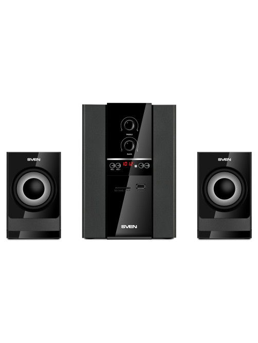Колонки компьютерные SVEN MS-1821, 2.1, 44 Вт, Bluetooth, FM, USB, SD, черные, SV-020, SV-020774