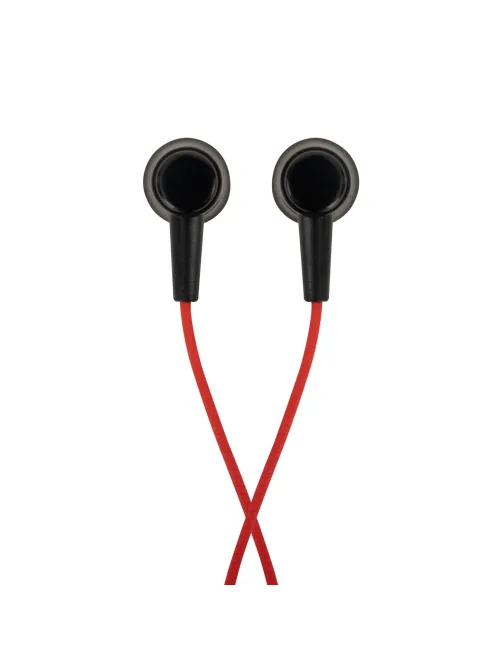 Наушники проводные внутриканальные с микрофоном SONNEN EP-H47RB, 1,1 м, красные/черные, 514129