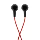Наушники проводные внутриканальные с микрофоном SONNEN EP-H47RB, 1,1 м, красные/черные, 514129