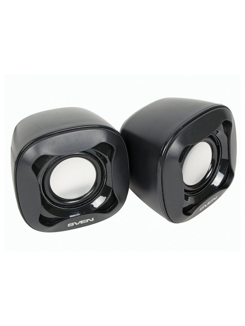 Колонки компьютерные SVEN 120, 2.0, 2х2,5 Вт, пластик, черные, SV-013493