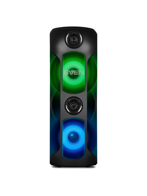 Колонка портативная SVEN PS-720, 80 Вт, TWS, Bluetooth, FM, USB, microSD, LED-дисплей, черный, SV-019600