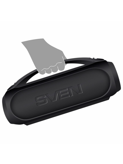 Колонка портативная SVEN PS-380, 40 Вт, TWS, Bluetooth, FM, USB, черный, SV-021290
