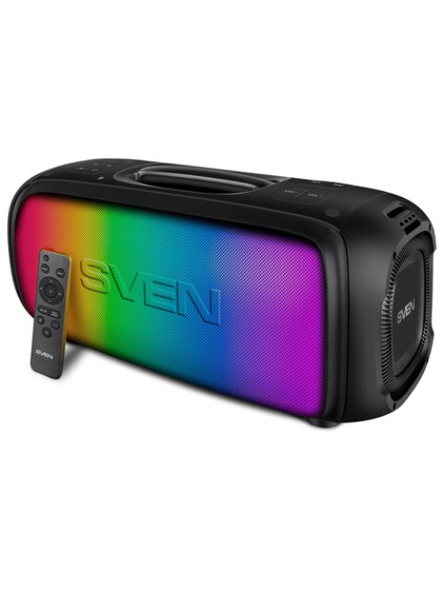 Колонка портативная SVEN PS-860, 100 Вт, TWS, Bluetooth, FM, USB, microSD, черный, SV-022518