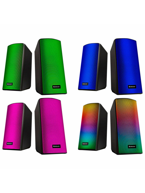 Колонки компьютерные DEFENDER SPITFIRE 2.0, 6 Вт, Bluetooth, питание от USB, 65047