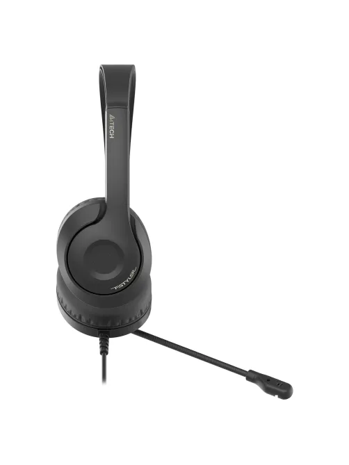 Наушники с микрофоном (гарнитура) A4TECH Fstyler FH100U, проводные, 2 м, USB, черные, 1774509