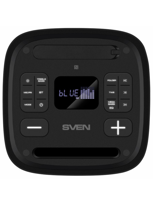 Колонка портативная SVEN PS-950, 160 Вт, TWS, Bluetooth, FM, USB, microSD, LED-дисплей, черная, SV-022396