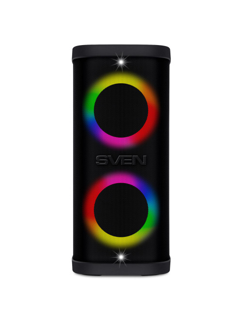 Колонка портативная SVEN PS-930, 150 Вт, TWS, Bluetooth, FM, USB, microSD, LED-дисплей, черный, SV-022402