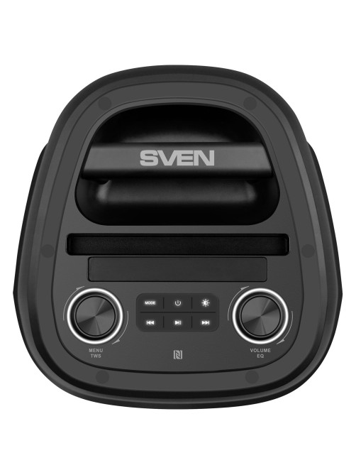 Колонка портативная SVEN PS-850, 100 Вт, TWS, Bluetooth, FM, USB, microSD, LED-дисплей, черная, SV-022679