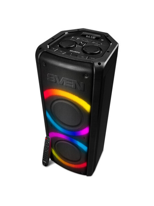 Колонка портативная SVEN PS-710, 100 Вт, TWS, Bluetooth, FM, USB, microSD, LED-дисплей, черный, SV-021696