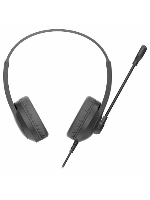 Наушники с микрофоном (гарнитура) A4TECH Fstyler FH100U, проводные, 2 м, USB, черные, 1774509