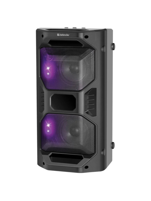 Колонка портативная DEFENDER Rage, 2.0, 50 Вт, Bluetooth, FM-тюнер, microSD, чёрная, 65109
