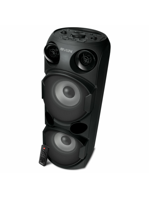 Колонка портативная SVEN PS-750, 80 Вт, TWS, Bluetooth, FM, USB, microSD, LED-дисп, черная, SV-019617