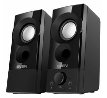 Колонки компьютерные SVEN 357, 2.0, 6 Вт, питание USB, черные, SV-018191