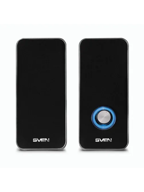 Колонки компьютерные SVEN 325, 2.0, 2х3 Вт, пластик, черные, SV-014643