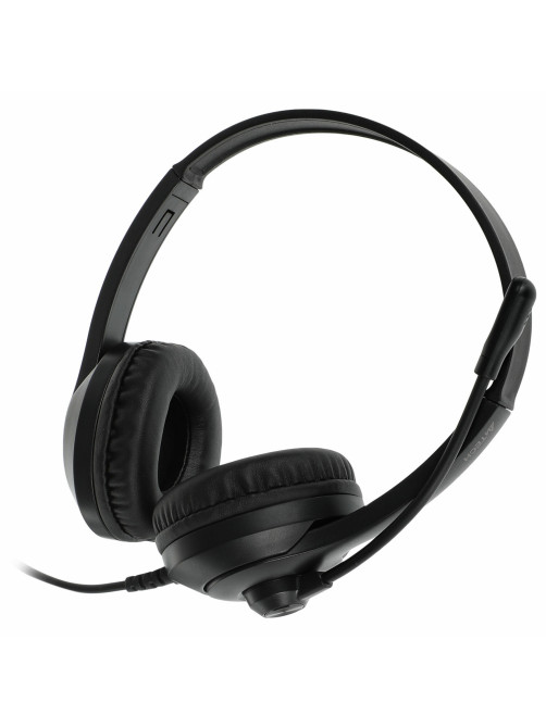 Наушники с микрофоном (гарнитура) A4TECH Fstyler FH100U, проводные, 2 м, USB, черные, 1774509