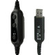 Наушники с микрофоном (гарнитура) LOGITECH PC 960, проводная, компьютерная, 2,4 м, стерео, USB, черная