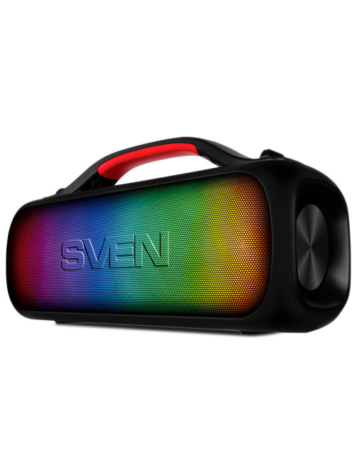 Колонка портативная SVEN PS-360, 24 Вт, TWS, Bluetooth, FM, USB, черный, SV-021740