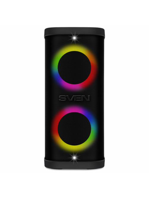 Колонка портативная SVEN PS-950, 160 Вт, TWS, Bluetooth, FM, USB, microSD, LED-дисплей, черная, SV-022396