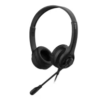 Наушники с микрофоном (гарнитура) A4TECH HU-8, проводные, 2 м, USB, черные, 1874958