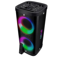 Колонка портативная SVEN PS-930, 150 Вт, TWS, Bluetooth, FM, USB, microSD, LED-дисплей, черный, SV-022402