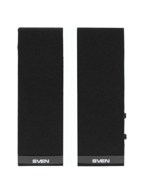 Колонки компьютерные SVEN 230, 2.0, 2х2 Вт, пластик, черные, SV-0110230BK
