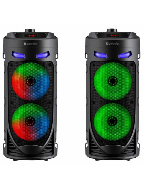 Колонка портативная DEFENDER Crashboom, 16 Вт, 1800 мАч, Bluetooth, FM, Type-C, черная, 65085