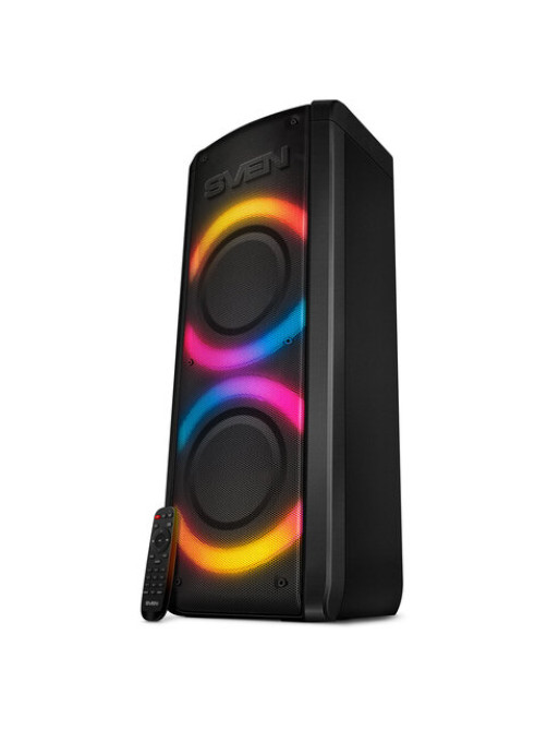 Колонка портативная SVEN PS-710, 100 Вт, TWS, Bluetooth, FM, USB, microSD, LED-дисплей, черный, SV-021696