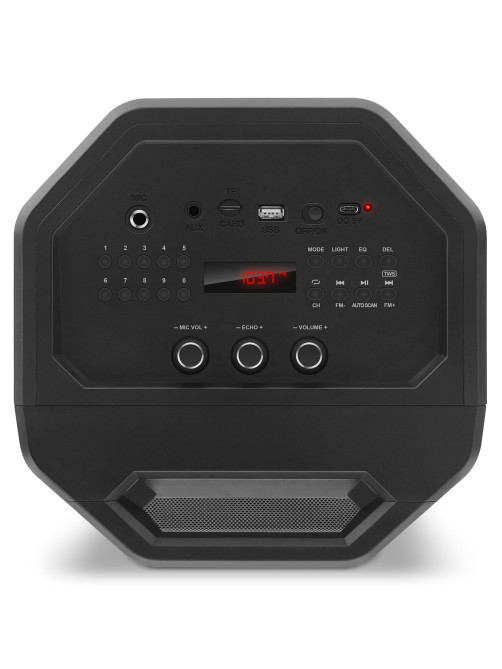Колонка портативная SVEN PS-680, 2.0, 65 Вт, Bluetooth, FM, USB, microSD, черный, SV-020187