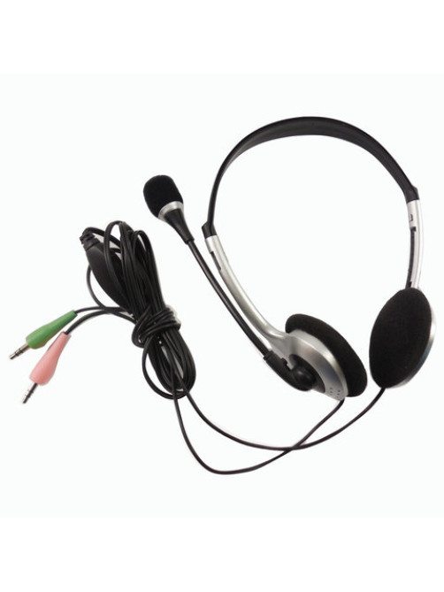 Наушники с микрофоном (гарнитура) SVEN AP-010MV, проводные, 2 м, с оголовьем, черные, SV-0410010MV
