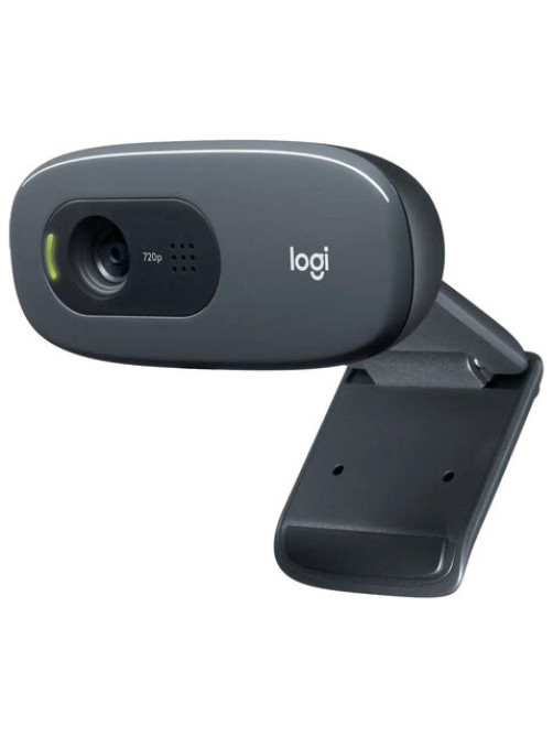 Веб-камера LOGITECH C270, 1/3 Мп, микрофон, USB 2.0, регулируемый крепеж, черная