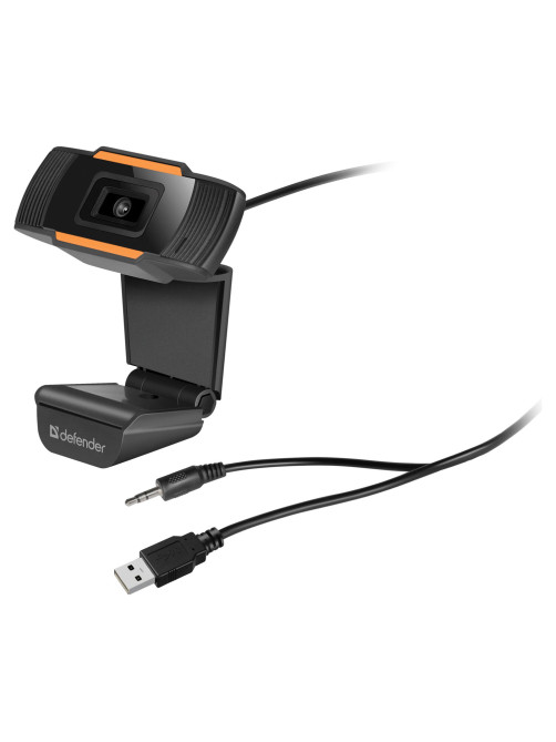 Веб-камера DEFENDER G-lens 2579, HD 720p, 2 Мп, черная, 63179