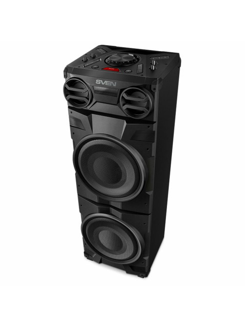 Колонка портативная SVEN PS-1900, 1000 Вт, TWS, Bluetooth, FM, USB, LED-дисплей, черная, SV-022037