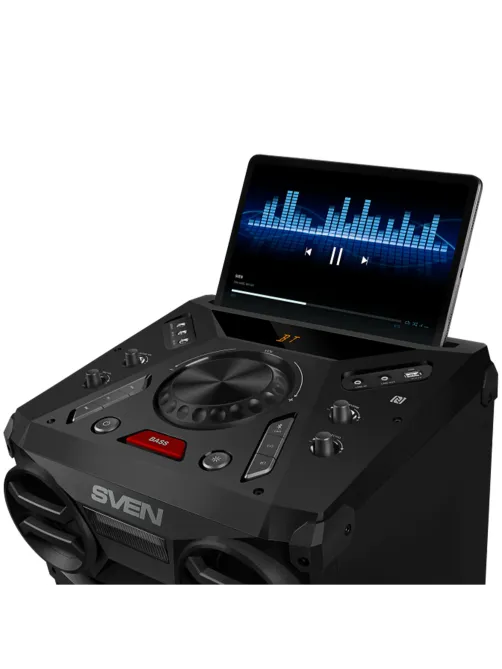 Колонка портативная SVEN PS-1900, 1000 Вт, TWS, Bluetooth, FM, USB, LED-дисплей, черная, SV-022037